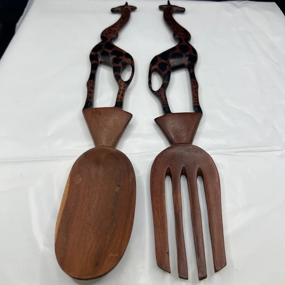 Kenya Artisan Hand-Carved African Giraffe 12